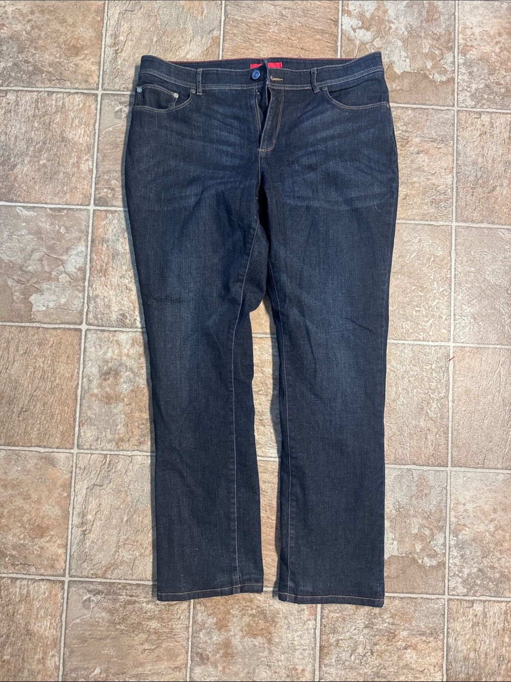 L.L. Bean Women's Straight-Leg Flannel lined Jeans